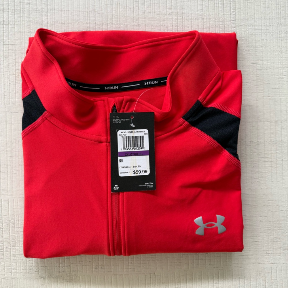 Under Armour Red and Black Men's Shirt